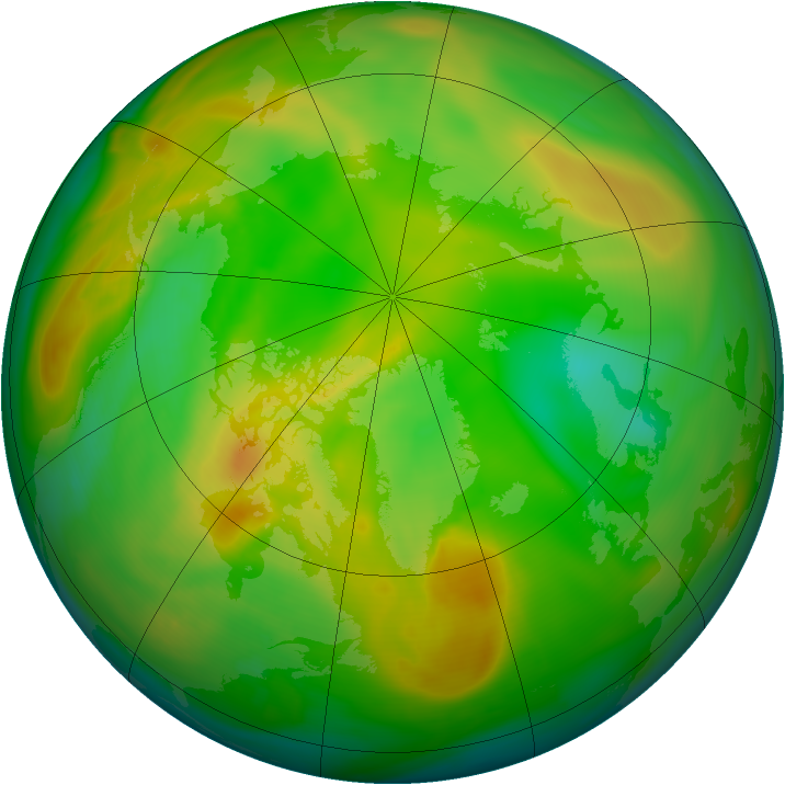Arctic ozone map for 04 June 2007